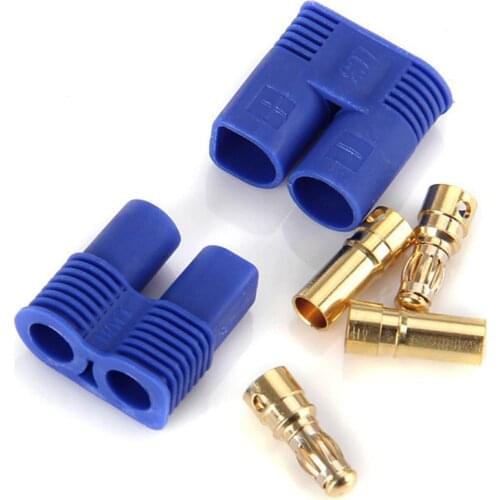 200 Pairs EC3 Banana Plug Female Male Bullet Connector With Housing For RC ESC LIPO Battery Motor Solar