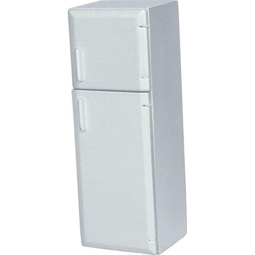 Dollhouse Accessories, 1:12 Dollhouse Miniature Furniture Fridge Refrigerator Dollhouse Wooden Decoration Accessories