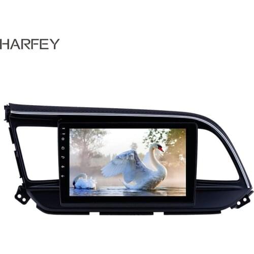 Harfey car GPS Radio for Hyundai Elantra LHD 2019 Android 8.1 9" with USB WIFI Bluetooth AUX support Carplay SWC Rearview camera