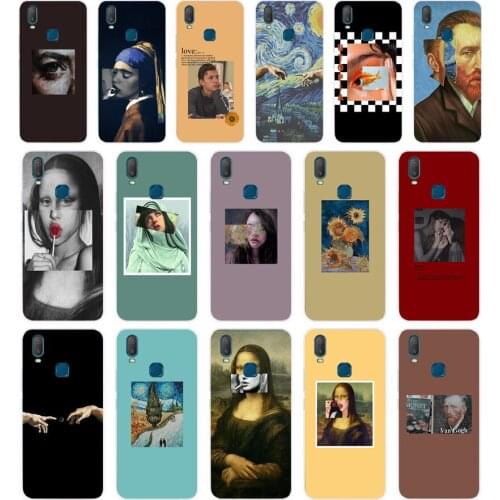 332FG Great art aesthetic van Gogh Mona Lisa gift Soft Silicone Tpu Cover phone Case for VIVO Y3 Y11 Y12 Y15 Y17 Neo Pro Case