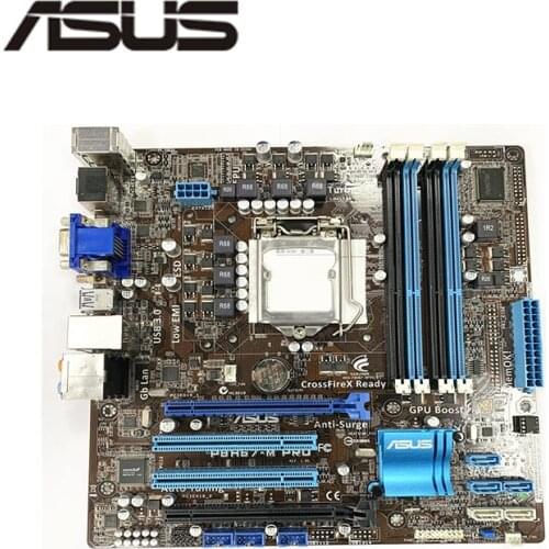 For Asus P8H67-M PRO Desktop Motherboard H67 Socket LGA 1155 i3 i5 i7 DDR3 32G UEFI BIOS Original Used Original Mainboard