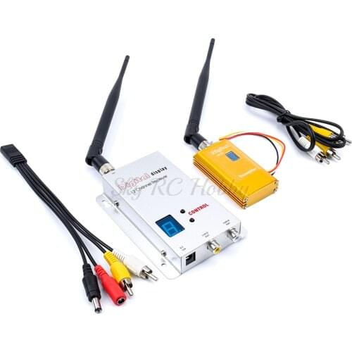 FPV 1.2Ghz 1.2G 8CH 1500mw Wireless AV Sender TV Audio Video Transmitter Receiver For QAV250 250 FPV RC Quadcopter