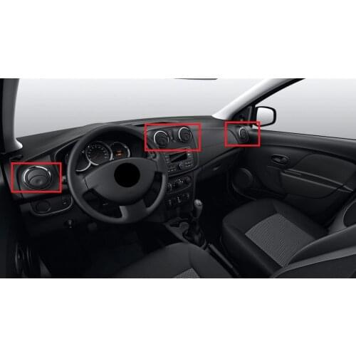 687608041R Chrome Edge Vent Grille For Symbol Joy Dacia Logan Lodgy Sandero Stepway