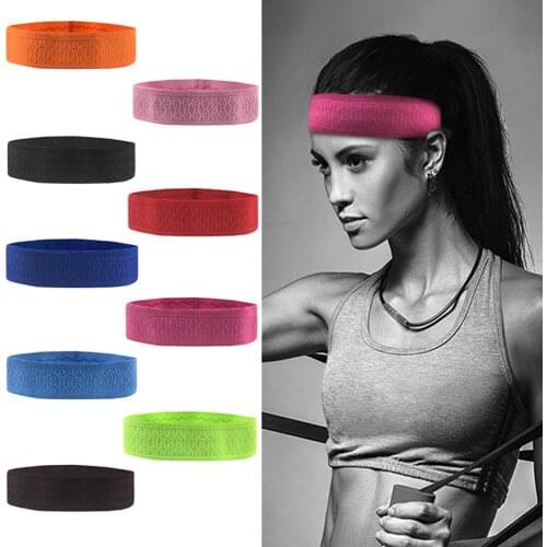 HUYIDA Sweatband Women Sports Safety Headwrap Stretch Fitness Elastic Yoga Sweat Headband Running Hair Band for Ourdoor Sport