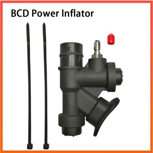 BCD Power Inflator with 45 Degree Angled Mouthpiece for Standard 1 inch Hose Buoyancy Compensator