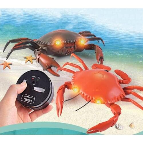 Creative Remote Control Animal Crab Toy Infrared Remote Control Simulation Crab Model Children Tidy Funny Toy Christmas Gift