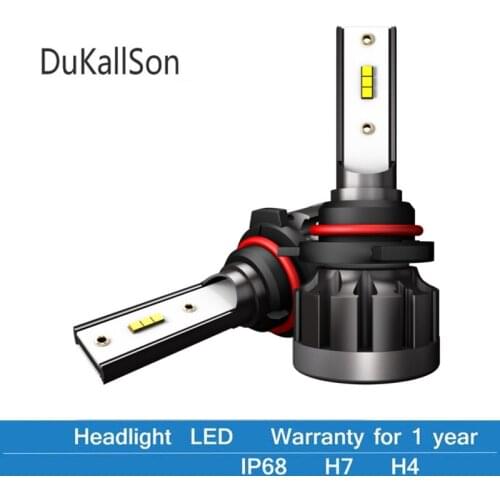 2Pcs H7 H4 Hi-Lo Beam H8 H9 H11 80W LED Car Headlight Bulbs 12000lm CSP Chips 6000K Auto Headlamp Super Bright Conversion Kit