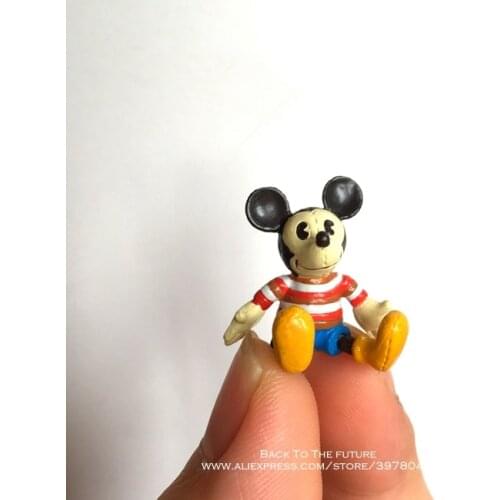 Disney Mickey Mouse vintage style 2cm mini doll Action Figure Anime Decoration Collection Figurine Toy model for children gift