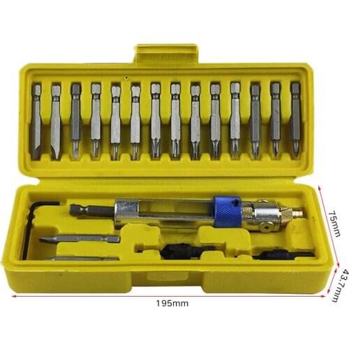 Multifunction Screwdriver 20 Piece Set Hole Drill High Speed Steel Drill First Batch Wind Batch Dual Use Screwdriver Converter