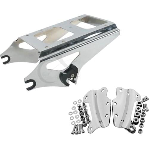 Motorcycle Tour Pack Mount Rack 4 Point Docking Hardware Kit For Harley Touring Road King Electra Glide Road Glide 2009-2013