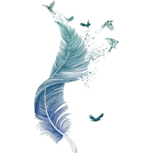 Feathers Wall Decals Wall Stickers for Bedroom Wall Mural As Wall Decor for Living Room,Gift