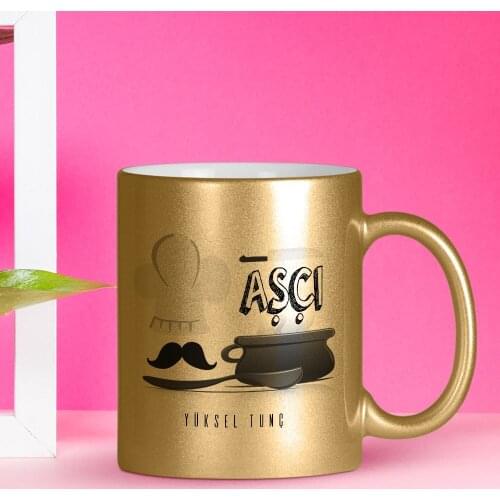 Personalized Professional Cook Gilded Mug Cup-2
