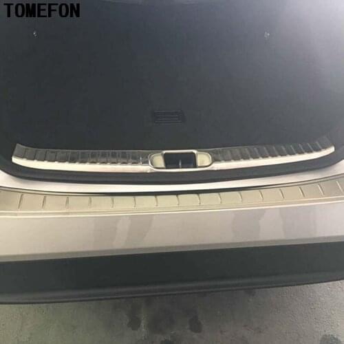 2pcs For Toyota Prius XW50 2016 2017 Stainless Steel Interior+External Rear Bumper Protector Sill Tail Trunk Car Accessories