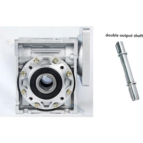 NMRV040 86mm Worm gear reducer Reduction ratio 5:1 to 100:1 input 14mm shaft for NEMA34 stepper motor + 18mm output shaft