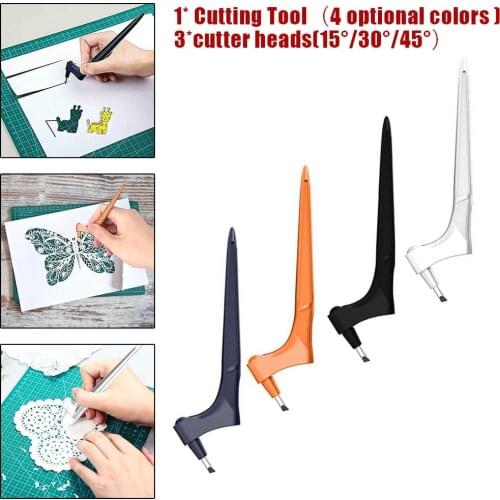 Craft Cutting Tools 360 Rotating Blade Paper-Cutter 3 Replace Blade Craft Cutting Tool DIY Art Wear-Resisting Art Cutting Tool