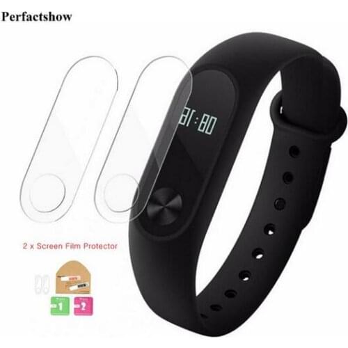 2pcs Xiaomi mi Band 2 Screen Protector Film Anti-explosion screen protective film for Xiaomi mi 2 Bracelet with retail Package