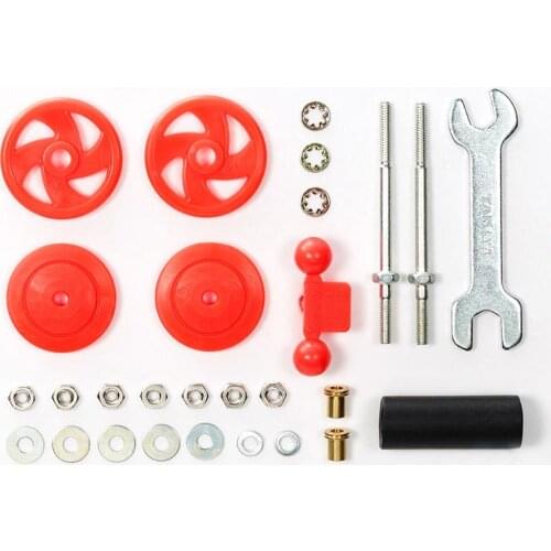 1 Set Large Dia. Stabilizer Head Set 17mm Red 95402 Spare Parts for Tamiya Mini 4WD Racing Car Model