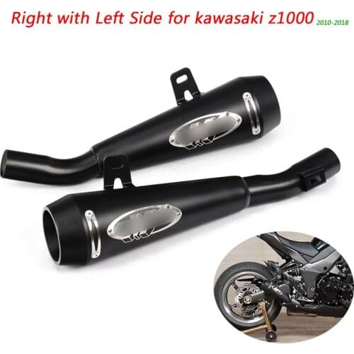 2010 2011 2012 2013 2014 2015 2016 2017 2018 Motorcycle Exhaust Muffler Pipe Stainless Steel System Silp on For Kawasaki z1000