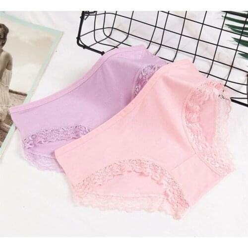 5Pcs/lot Kid Underwear Children Girl Lace Short Panties Kids Underwear for Girl Briefs Soft Cotton Underpants 9-20T