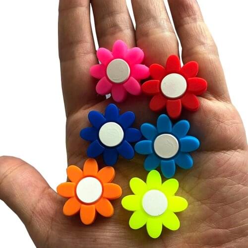 5 pcs 2017 NEW Blue Flowers Tennis Damper Shock Absorber to Reduce Tenis Racquet Vibration Dampeners