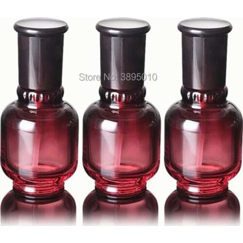 50ml red wine glass lotion bottle /cream jars /plug bottle lid cosmetic packaging container F288