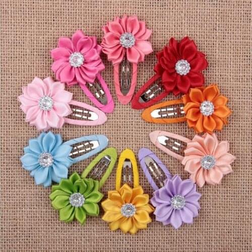 Hair Accessories Multi Angle Sun Petals Wrapping BB Hairpin Clip 10 Colors Choose New Edge Color YH427