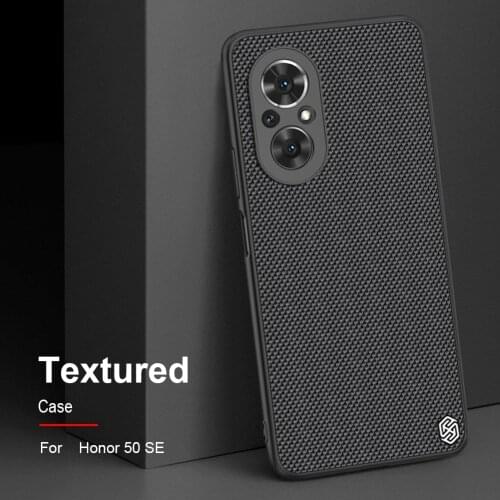 For Huawei Honor 50 SE Case Textured Weaving Nylon Fiber Protective PC Back Cover Shell for Honor 50 SE Case NILLKIN