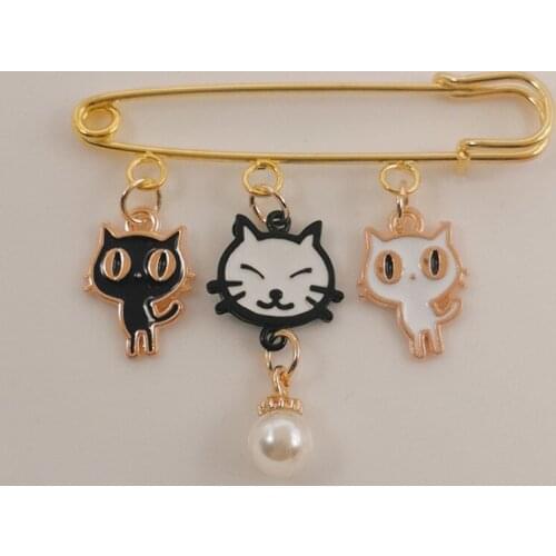 Cat club enamel pin I love my cat paw kitten brooch pin jeans shirt bag cute animal jewelry gift