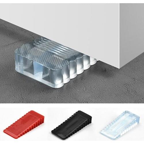 1PC Creative Silicone Door Stopper Safety Anti-skid Windproof Rear Retainer Home Anti-Collision Shockproof Door Stops Protector