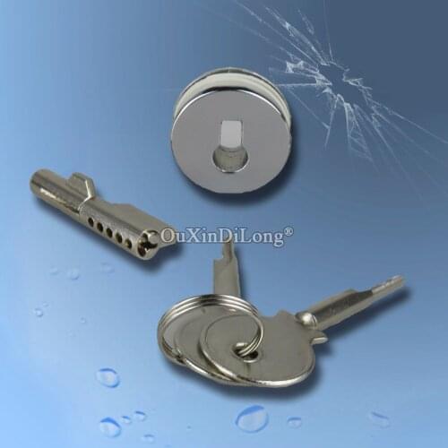 Hot 10Sets Sliding Glass Cabinet Lock Shopping Malls Display Showcase Cabinet Lock Glass Door Lock Keyed Alike