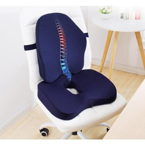 Memory Foam Hemorrhoid Seat Cushion Lumbar Cushion For Office Chair Car Seat Pain Relief Massage Pad Wheelchair Massage Pillow