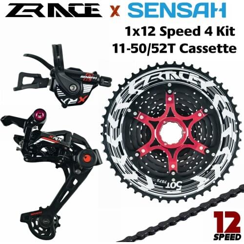 SENSAH XRX 1 x 12 Speed Shifter + Rear Derailleur 12s + ZRACE Cassette 50T 52T / Chainrings / Chains, M9100 Eagle