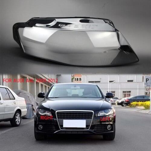 For audi A4L B8 lens Transparent headlight housing Lens Glass Cover lampshade Lamp protection case Shell transparent 2009-2012