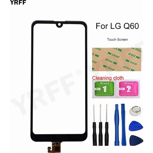 Touch Panel Sensor For LG Q60 Touch Screen Digitizer 6.26'' Front Glass Sensor LMX525EAW LMX525BAW LM-X525 Panel Replacement
