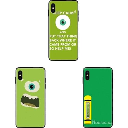 Monsters University Series For Xiaomi Mi Note A1 A2 A3 5 5s 6 8 9 10 SE Lite Pro Ultra Diy Colorful Printing Black Soft TPU