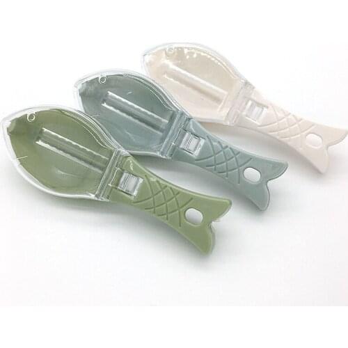 Fish Skin Brush Scraping Fishing Scale Brush Graters Fast Remove Fish knife Cleaning Peeler Scaler Scraper With Knife Device