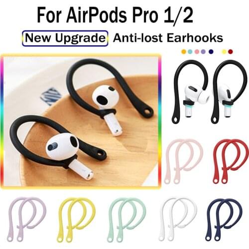 3/2/1Pairs Ear Hooks For Apple Airpods Pro 1 2 Earhooks For AirPod Pro Hooks Ear Tips Holders Silicone Earphone Accessories Case
