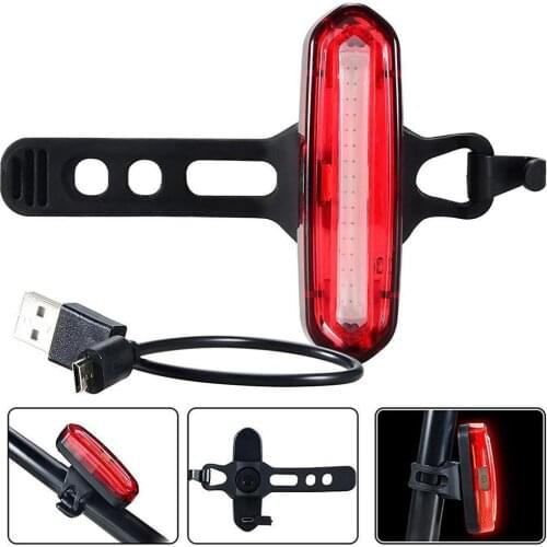 Bicycle Taillights Usb Charging Mountain Bike Accessories Rear Warning Lights Night Laser Bicycle Lights Flashing