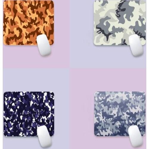 Military Camouflage Rubber PC Computer Gaming mousepad edge native rubber special game mouse pad polyethylene table mat non slip