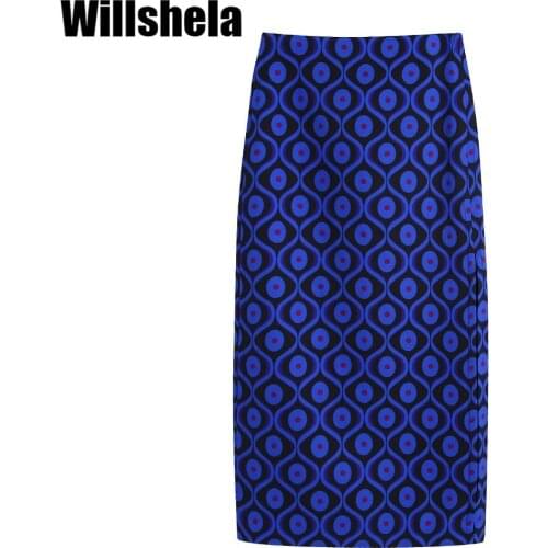 Юбки-карандаши миди Willshela China At AliExpress