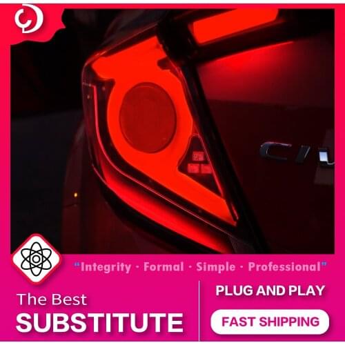 AKD Car Styling Taillights for Honda Civic G10 X Hatchback LED Tail Light DRL Tail Lamp Turn Signal Rear Reverse Brake