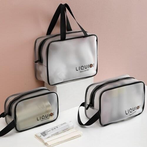 Female Portable Toiletry Bag Large Capacity Waterproof Storage Travel Transparent Dressing Fitness Wash Bag Makeup Organizer