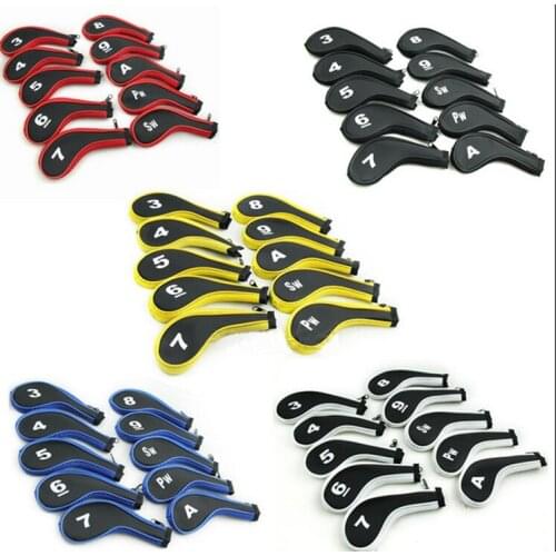 10pcs/set Exquisite unlicensed zipper iron sets headcover set