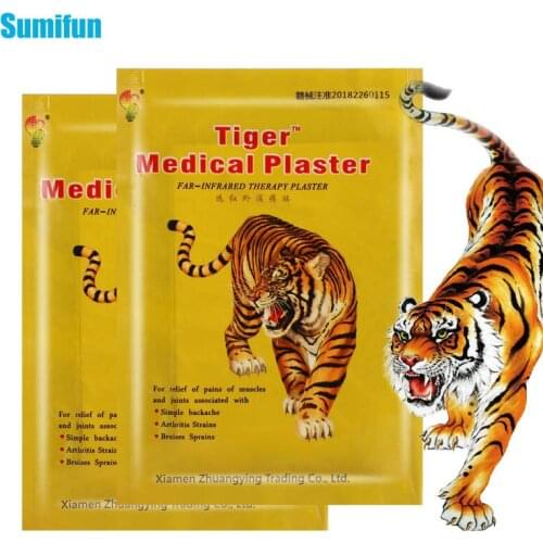 16Pcs Tiger Balm Joint Pain Relief Plaster Back Neck Shoulder Chinese Herbal Medical for Joint Arthritis Cervical Painkiller
