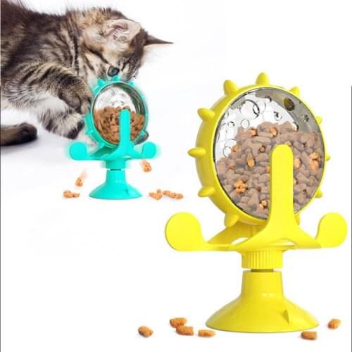 Automatic Pet Dog Feeder Bowl Slow Feeders Windmill Wheel Food Feeding Toys Slow Down Eating Prevent Obesity Pet Dogs Supplies