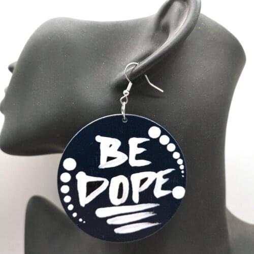 Be DP Wooden Earrings