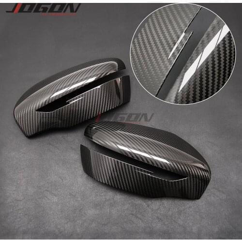 For Nissan X-Trail T32 Rogue Qashqai Murano Juke Navara Serena C27 Pathfinder Carbon Fiber Side Mirror Cap Case Shell Cover Trim