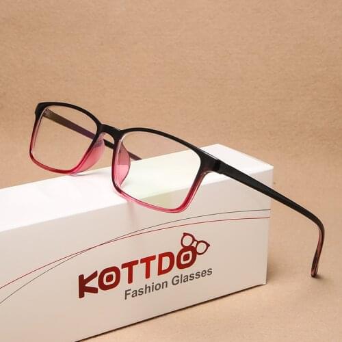 KOTTDO retro fashion square prescription glasses frame mens fashion classic plastic glasses frame female trend glasses 2020