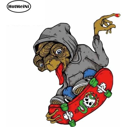HotMeiNi 13cm x 10cm for ET Skates Funny Cartoon Car Stickers Vinyl Decals Auto Waterproof Bumper JDM Trunk Car Assessoires