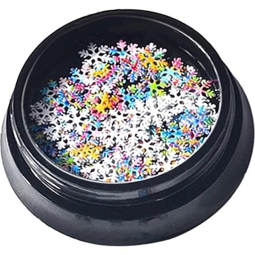 Fingernail Stickers Decals Beauty Snowflake Sequins for Women Girls Kids Nail Art DIY Accessories